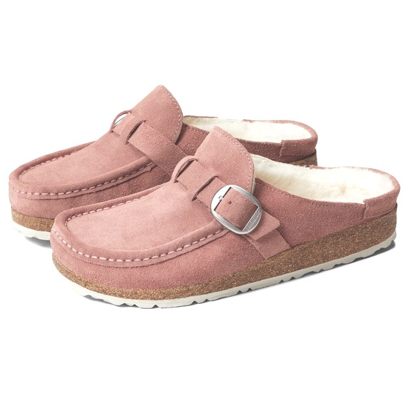 Birkenstock Buckley Shearling size 42 (Women’s 11 US) Pink! EUC - Picture 1 of 15